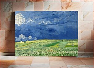 Πίνακας, Vincent van Gogh - Wheatfield under thunderclouds
