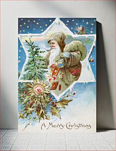 Πίνακας, Vintage Christmas Postcard from The Miriam and Ira D. Wallach Division of Art, Prints and Photographs