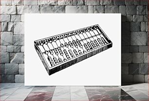 Πίνακας, Vintage European style abacus engraving from New York's Chinatown. A historical presentation of its people and places by Louis J. Beck (1898)