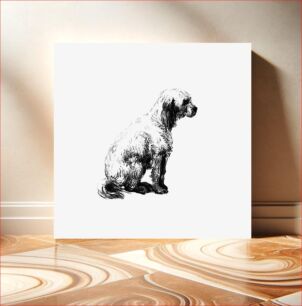 Πίνακας, Vintage European style dog engraving byPhilozoia, or, Moral reflections on the actual condition of the animal kingdom, and on the means of improving the same by