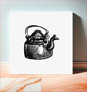 Πίνακας, Vintage European style kettle engraving from Frost and Fire. Natural engines, tool-marks and chips. With sketches taken at home and abroad by John Francis Cam