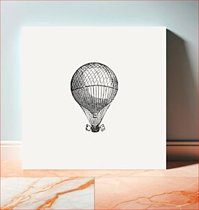 Πίνακας, Vintage hot air balloon illustration