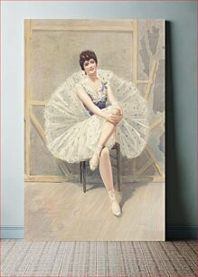 Πίνακας, Vintage illustration "The belle of the ballet" published in 1899 by Julius Mendes