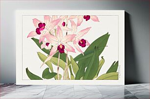 Πίνακας, Vintage orchid flower, ukiyo e artwork