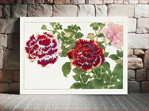 Πίνακας, Vintage petunia flower, ukiyo e artwork