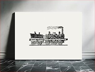 Πίνακας, Vintage steam train illustration