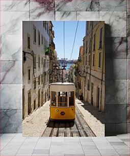 Πίνακας, Vintage Streetcar in City Vintage τραμ στην πόλη