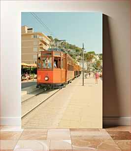 Πίνακας, Vintage Tram in Street Vintage τραμ στην οδό