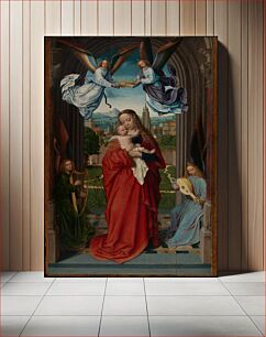 Πίνακας, Virgin and Child with Four Angels by Gerard David