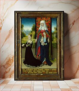 Πίνακας, Virgin and Child with Saint Anne Presenting Anna van Nieuwenhove by Master of the Saint Ursula Legend