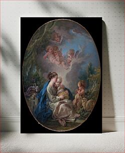 Πίνακας, Virgin and Child with the Young Saint John the Baptist and Angels by François Boucher