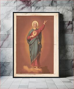 Πίνακας, [Virgin Mary with heart emblem]