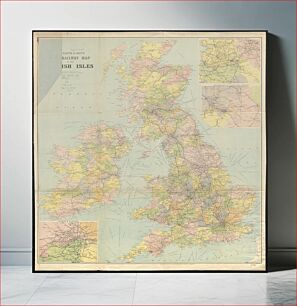 Πίνακας, W.H. Smith & Son's new railway map of the British Isles