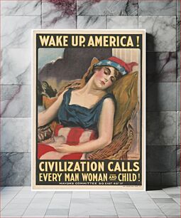 Πίνακας, Wake up America! Civilization calls every man, woman and child! James Montgomery Flagg