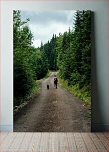 Πίνακας, Walking Through the Forest Περπάτημα Μέσα από το Δάσος