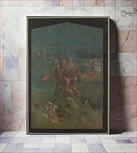 Πίνακας, Wall painting: Perseus and Andromeda in landscape, from the imperial villa at Boscotrecase, Roman