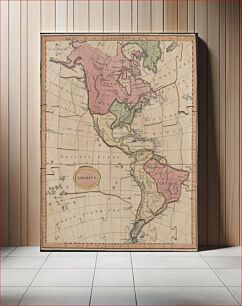 Πίνακας, Wallis's new dissected map of America : engraved from the latest authorities, for the use of young students in geography [cartographic material]