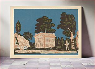 Πίνακας, Wallpaper for Bandbox Covering (c. 1937) by Albert Levone