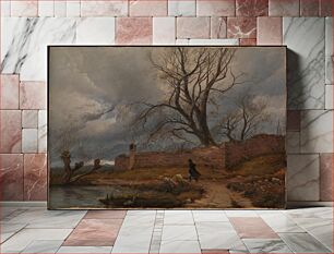 Πίνακας, Wanderer in the Storm by Julius von Leypold