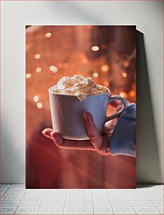 Πίνακας, Warm Cup of Cocoa with Whipped Cream Ζεστό φλιτζάνι κακάο με σαντιγί