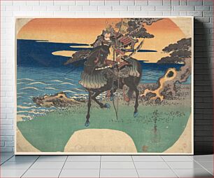 Πίνακας, Warrior Riding Black Horse along the Sea Shore