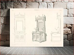 Πίνακας, Washing cabinet (from the gewerbe kunstblatt cycle)