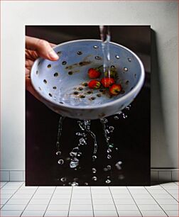 Πίνακας, Washing Strawberries Πλύσιμο Φράουλες