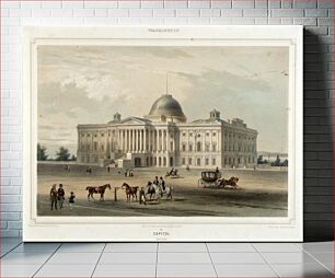 Πίνακας, Washington--Capitol (East View), Isidore Laurent Deroy