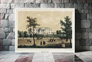 Πίνακας, Washington--President's House, Isidore Laurent Deroy