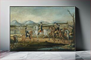 Πίνακας, Washington Reviewing the Western Army at Fort Cumberland, Maryland by Frederick Kemmelmeyer