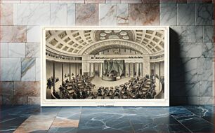 Πίνακας, Washington--Senate Chamber, Isidore Laurent Deroy