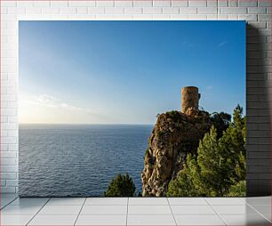 Πίνακας, Watchtower Overlooking the Sea Σκοπιά με θέα στη θάλασσα