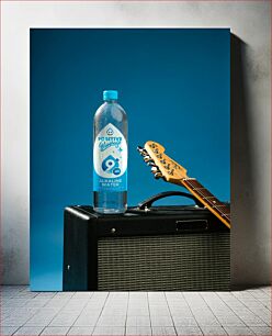 Πίνακας, Water Bottle and Guitar Μπουκάλι Νερού και Κιθάρα