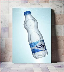 Πίνακας, Water Bottle with Droplets Μπουκάλι Νερού με Σταγονίδια
