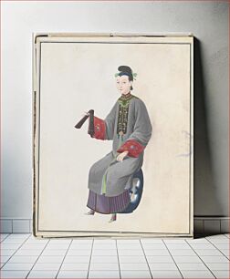 Πίνακας, Watercolor of musician playing paiban