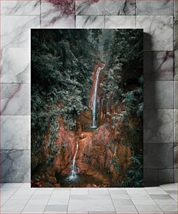Πίνακας, Waterfall in the Forest Καταρράκτης στο Δάσος