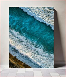 Πίνακας, Waves Crashing Against Shore Κύματα που σκάνε ενάντια στην ακτή