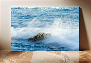 Πίνακας, Waves Crashing on Rock Κύματα που σκάνε στο βράχο