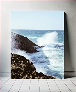 Πίνακας, Waves Crashing on Rocky Shore Κύματα που συντρίβονται στη βραχώδη ακτή