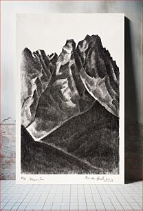 Πίνακας, Waxenstein (1933) by Marsden Hartley