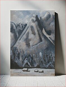 Πίνακας, Waxenstein Peaks, Garmisch-Partenkirchen (ca. 1933–1934) by Marsden Hartley