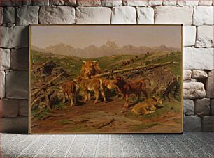 Πίνακας, Weaning the Calves by Rosa Bonheur