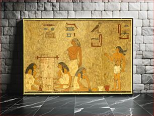 Πίνακας, Weavers, Tomb of Khnumhotep by Norman de Garis Davies