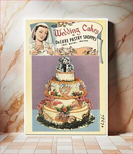 Πίνακας, Wedding cakes by DeLuxe Pastry Shoppes, Fort Wayne, Indiana