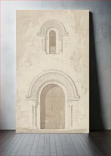 Πίνακας, West Doorway and Window in the Church of Ham near Valognes, Normandy