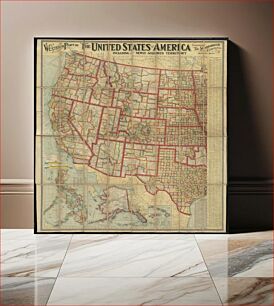 Πίνακας, Western part of the United States of America including all its newly acquired territory