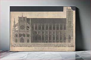 Πίνακας, Westminster Abbey, Geometrical elevation of the West entrance; Westminster Abbey, Geometrical elevation of the North Front