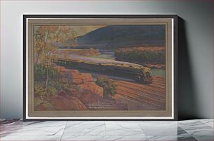 Πίνακας, Westward bound, in the Mohawk Valley The Twentieth Century Limited, New York Central Lines / / Walter L. Greene