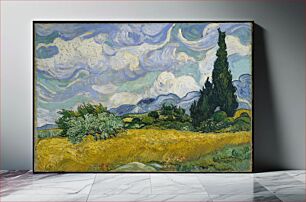 Πίνακας, Wheat Field with Cypresses by Vincent van Gogh