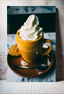 Πίνακας, Whipped Cream Coffee Καφές σαντιγί